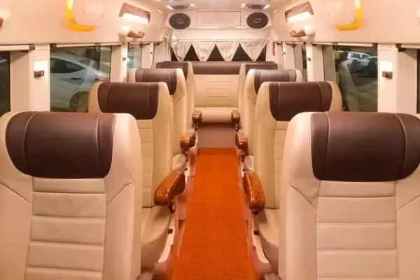 9 Seater Tempo Traveller in Ateli for Local, Wedding & Outstation Travel – VS Taxi Service