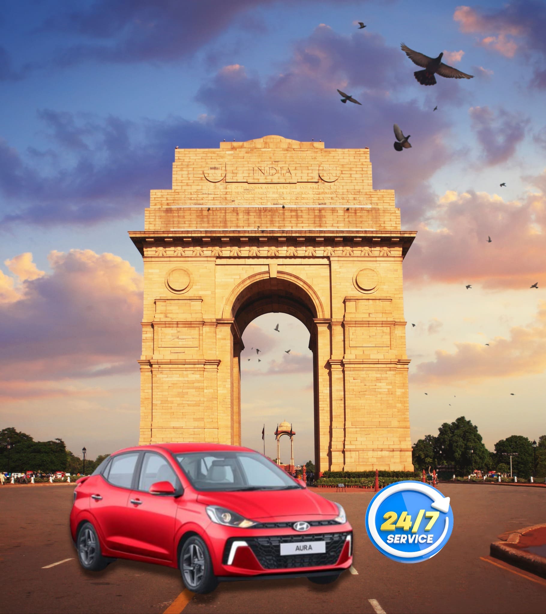 One Day Delhi Sightseeing Tour by Cab – Explore Red Fort, India Gate, Qutub Minar & more