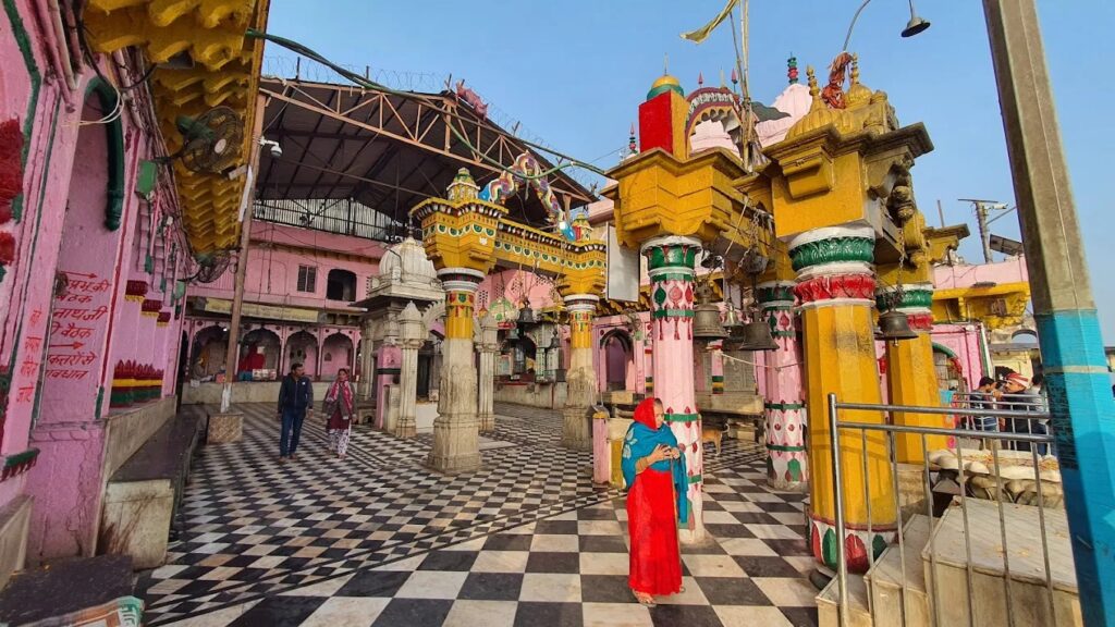 Dwarkadheesh Temple in Mathura, a popular shrine dedicated to Lord Krishna.