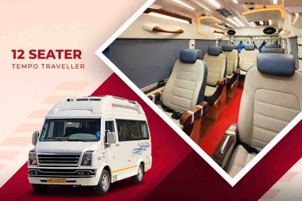 12-seater tempo traveller Bokking