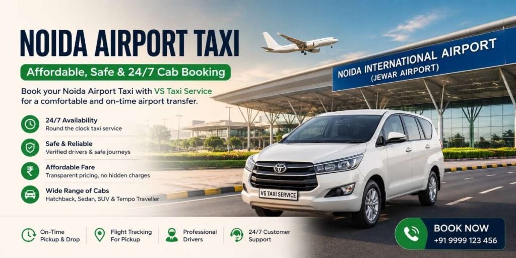 Noida Airport Taxi Service – Affordable 24/7 Cab Booking from Delhi NCR to Noida International Airport