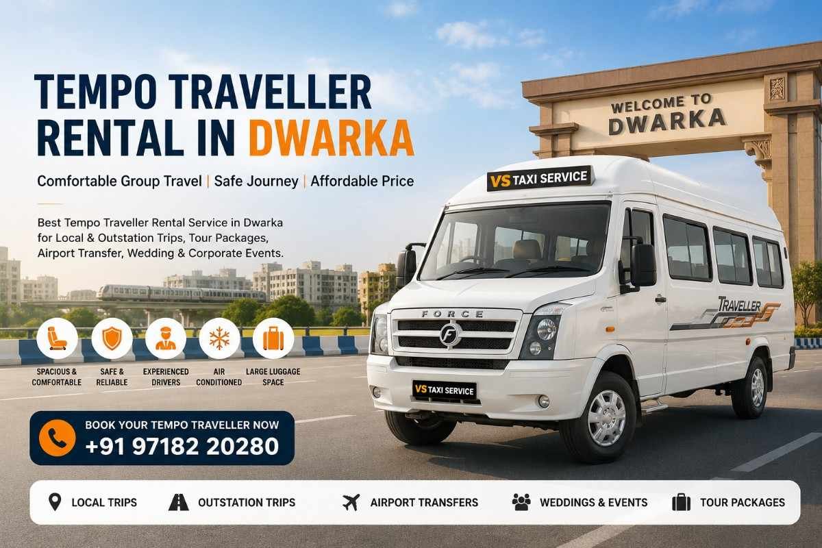 Tempo Traveller rental in Dwarka