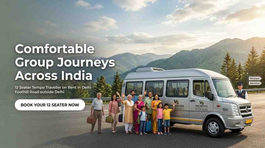 12 Seater Tempo Traveller on Rent