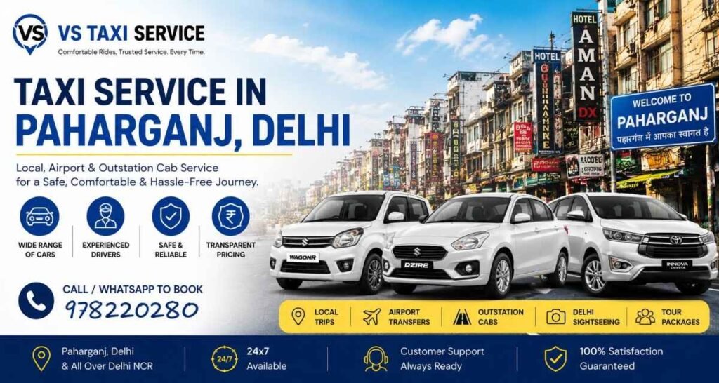 Taxi Service in Paharganj, Delhi