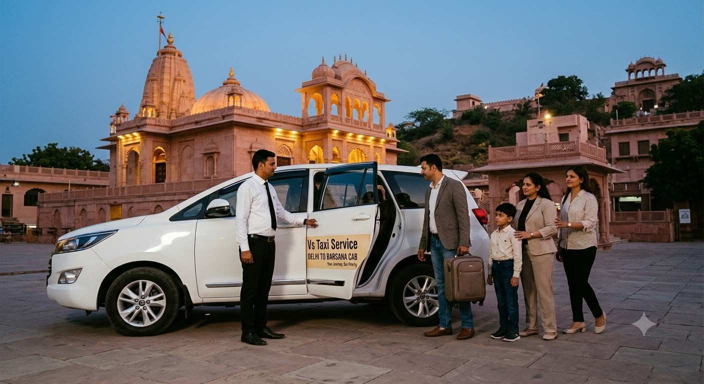 delhi to barsana cab