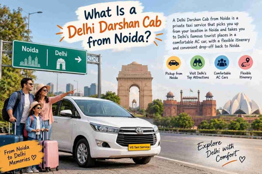 Noida to Delhi tour taxi package for sightseeing