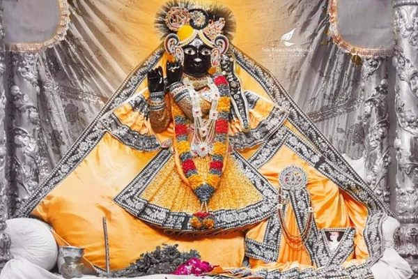 Shri Banke Bihari Ji Temple in Vrindavan, a world-famous temple dedicated to Lord Krishna.