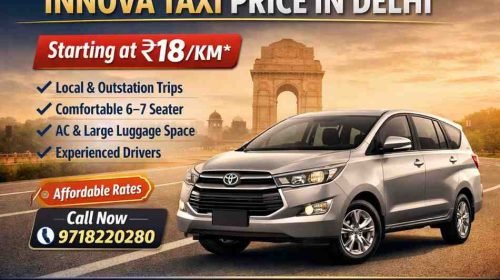 Innova Car Rental charges in Delhi.
