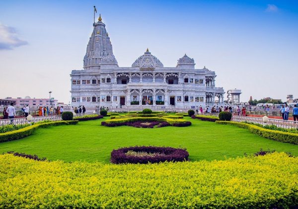prem-mandir-vrindavan-evening prem-mandir-vrindavan-evening