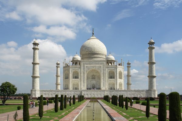 Taj Mahal in Agra, UNESCO World Heritage monument and symbol of love